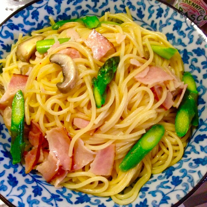 アスパラベーコンパスタ レシピ 作り方 By うみ ひま 楽天レシピ